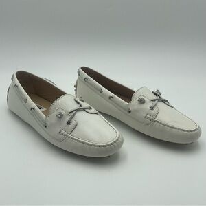 VERONICA BEARD JIA COCONUT LEATHER DRIVING LOAFER -SZ 11M-MSRP $330-NEW NO BOX
